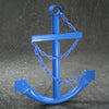 Decorative Nautical Anchor w/Chain - Blue