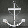 Nautical, Anchor, Silver, Navy, Decor, Ships,