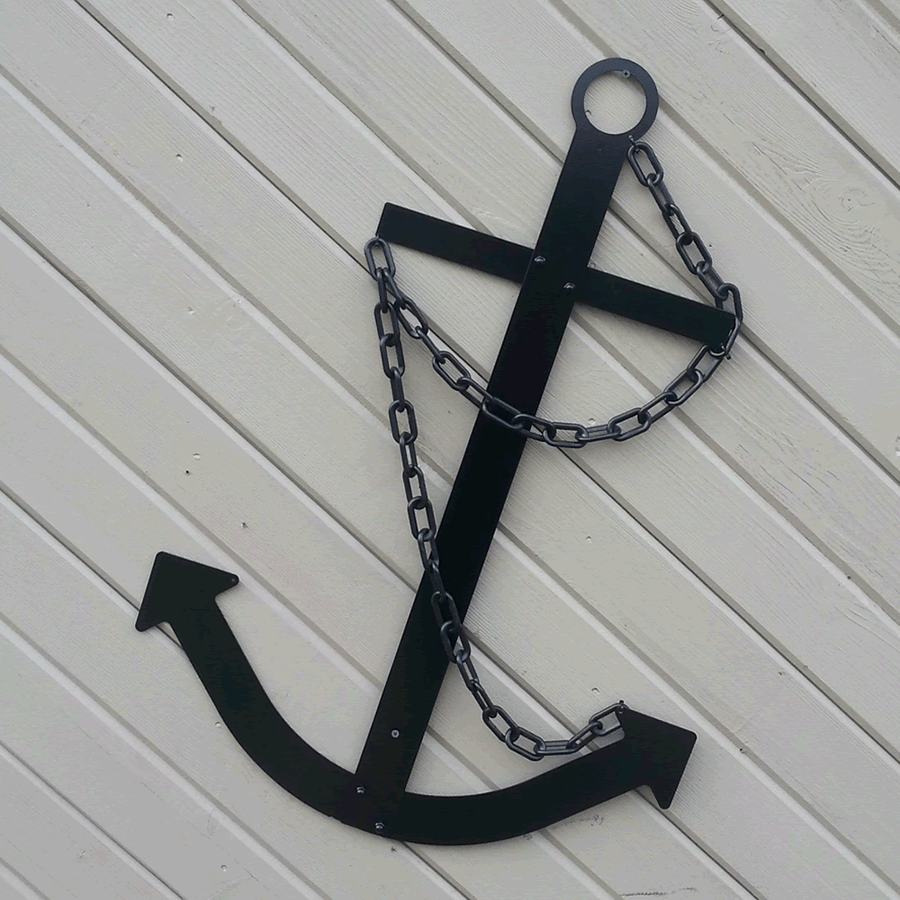 Decorative Nautical Ship Anchors - Indoor and Outdoor Metal Wall Decor