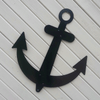 Decorative Sailboat Anchor - Black